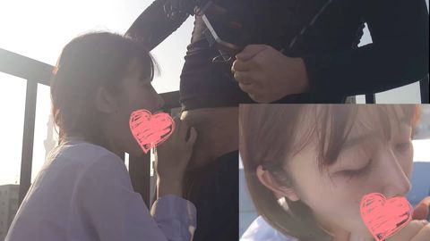 FC2PPV 4692863 [Personal Shoot + Outdoor] Athletic, Mentally Unstable Girl Gives Blowjob Support on School Rooftop for 30,000 Yen [4K Quality]